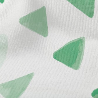 Hand Drawn Green Triangle Terry