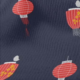 Festive Red Lanterns Terry