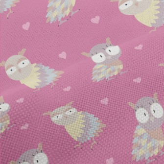 Cute Big-eyed Owl Performance Linen