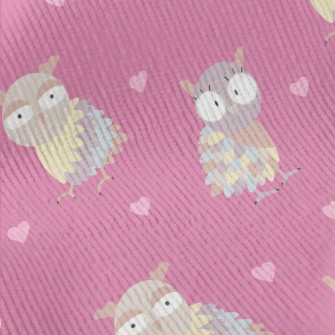 Cute Big-eyed Owl Standard Corduroy
