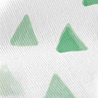 Hand Drawn Green Triangle Standard Corduroy
