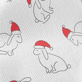 Rabbit Wearing Santa Hat Standard Corduroy