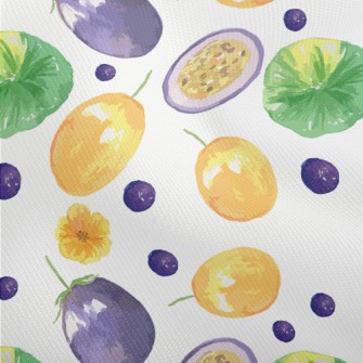 Passion Fruit And Blueberries Dobby