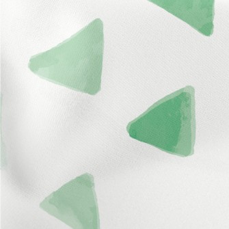 Hand Drawn Green Triangle Stretch Ponte