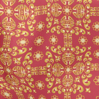 Chinese Traditional Pattern Stretch Ponte