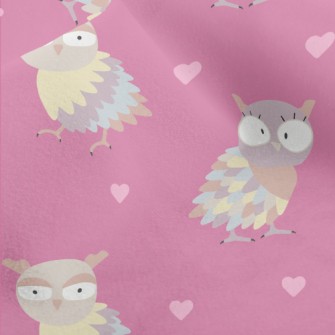 Cute Big-eyed Owl Micro Fleece