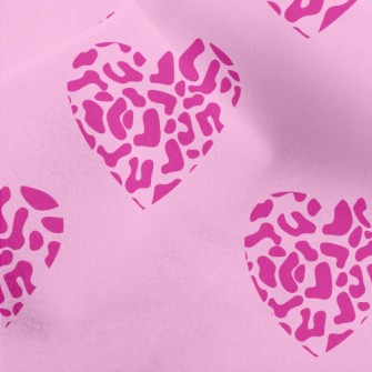 Leopard Heart Micro Fleece