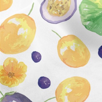 Passion Fruit And Blueberries Micro Fleece