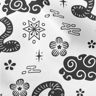 Chinese Year Of The Snake Elem Micro Fleece