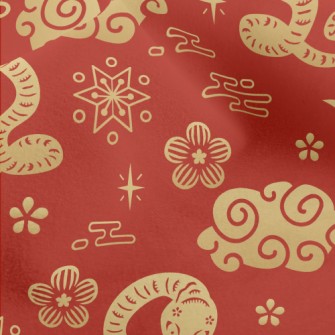 Happy Year Of The Snake Micro Fleece