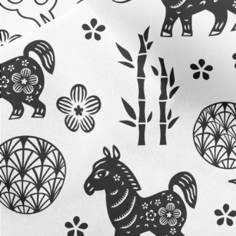 Chinese Year Of The Horse Elem Micro Fleece