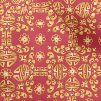 Chinese Traditional Pattern Micro Fleece