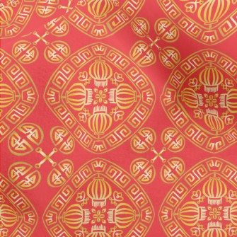 Chinese Lantern Totem Micro Fleece