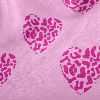 Leopard Heart Minky