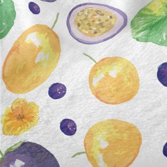 Passion Fruit And Blueberries Minky