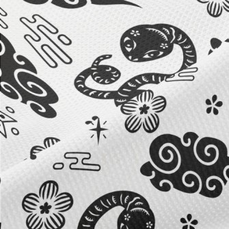 Chinese Year Of The Snake Elem Piqué