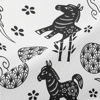 Chinese Year Of The Horse Elem Piqué