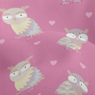 Cute Big-eyed Owl Lightweight Performance Linen