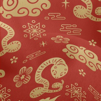 Happy Year Of The Snake Lightweight Performance Linen