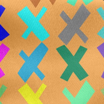 Color Irregular X Jersey Backed Fleece