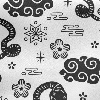 Chinese Year Of The Snake Elem Jersey Backed Fleece