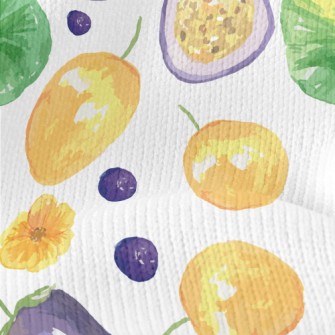 Passion Fruit And Blueberries Stretch Jersey
