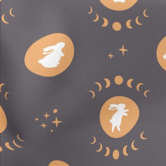 Mid-Autumn Festival Moon Rabbi Lightweight Cotton Poplin