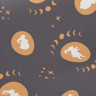 Mid-Autumn Festival Moon Rabbi Midweight Cotton Poplin