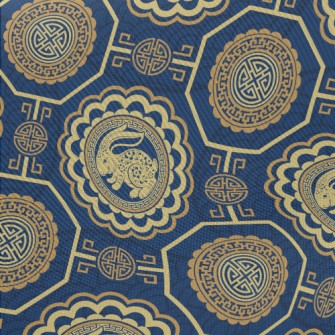 Chinese Rabbit Totem Midweight Cotton Poplin