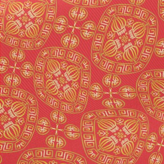 Chinese Lantern Totem Midweight Cotton Poplin