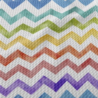 Rainbow Wave Pattern Birdseye Piqué