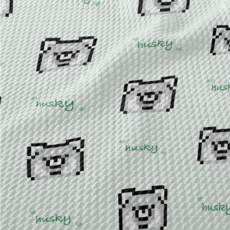 Pixel Husky Birdseye Piqué