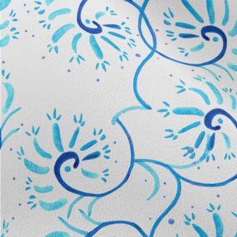 Abstract Watercolor Lines Chiffon