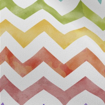 Rainbow Wave Pattern Chiffon