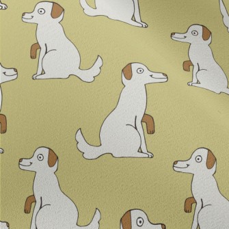 Cartoon Dog Doodle Chiffon