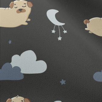Starry Sky And Pug Chiffon