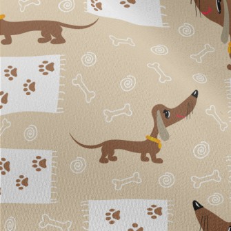 Big Eyed Dachshund Chiffon
