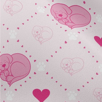 Heart-Shaped Puppy Chiffon