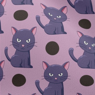 Halloween Black Cat Chiffon