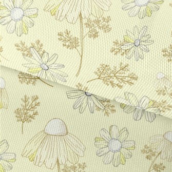 Vintage Yellow Wildflowers Waterproof Oxford