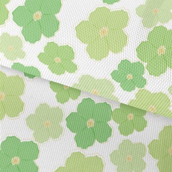 Green Beautiful Flowers Waterproof Oxford