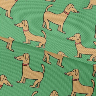 Fun Cartoon Dachshund Waterproof Oxford