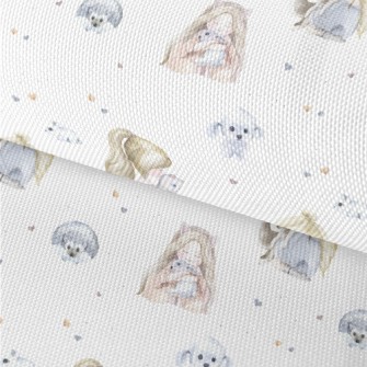 Girl With Cat Waterproof Oxford