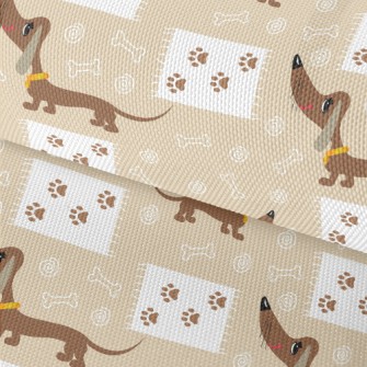 Big Eyed Dachshund Waterproof Oxford