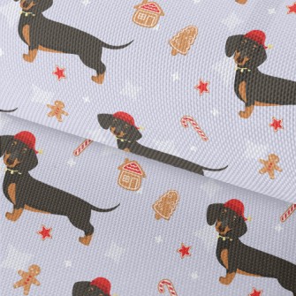Christmas Dachshund Waterproof Oxford