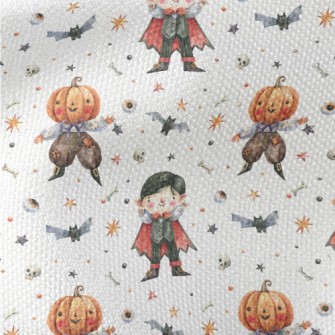 Vampire And Pumpkin Man Waterproof Canvas