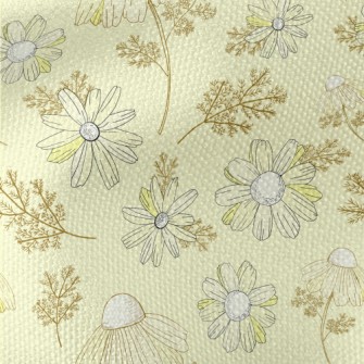 Vintage Yellow Wildflowers Waterproof Canvas