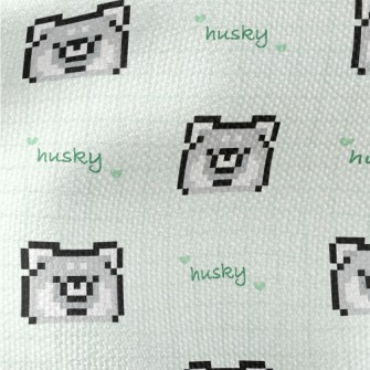 Pixel Husky Waterproof Canvas