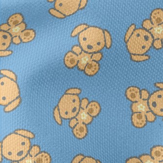 Cute Teddy Dog Waterproof Canvas
