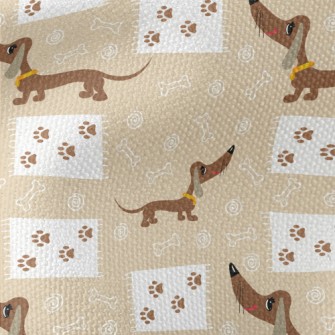 Big Eyed Dachshund Waterproof Canvas